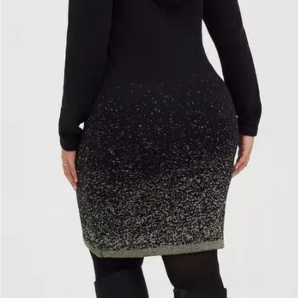 HP🎉Hoodie Dress - Black & Gold Ombre - Picture 3 of 9